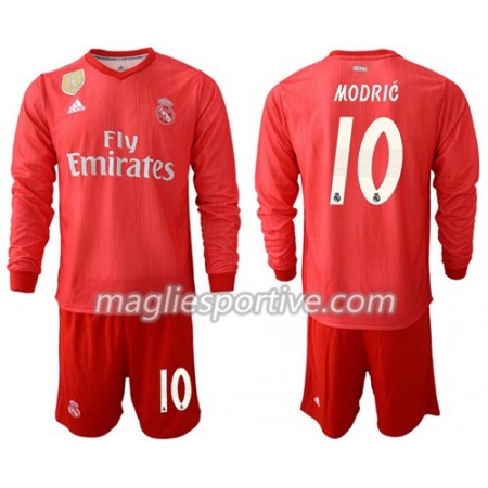 Completo Calcio Real Madrid Modric 10 Bambino Divisa Terza 2018/2019 ML